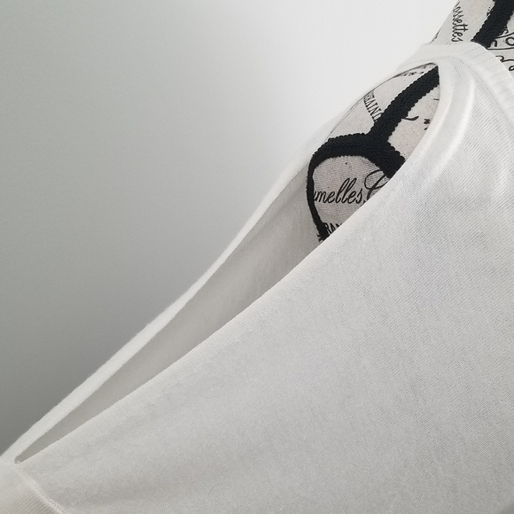 Michael Kors off white cold shoulder v neck tunic blouse - Picture 2 of 4